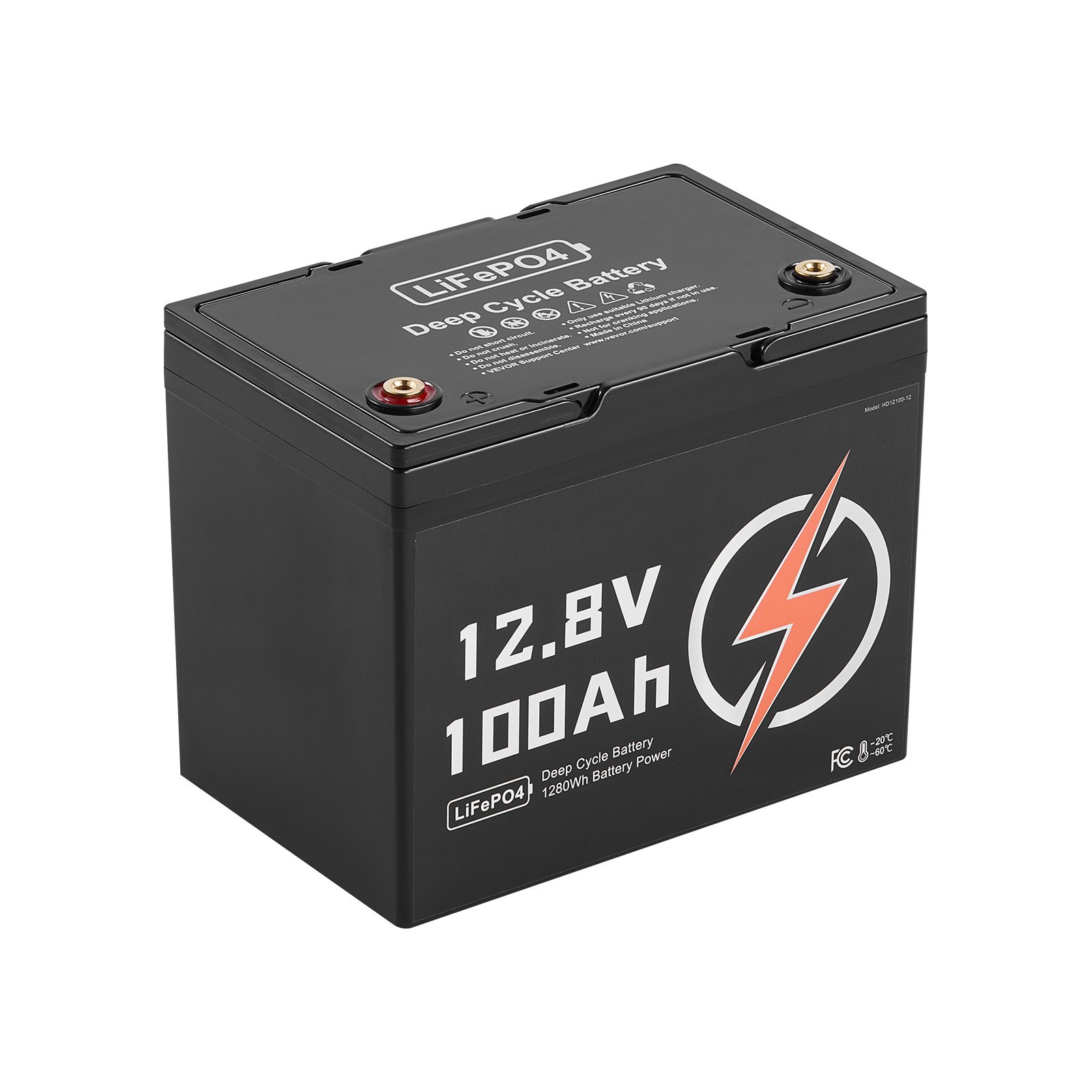 Batterie LiFePO4 12V 100Ah BMS lithium camping-car