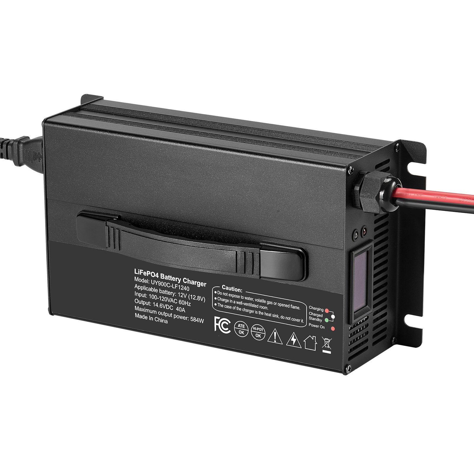 Chargeur batterie lithium 12V 40A 14,6V LiFePO4 intelligent VR