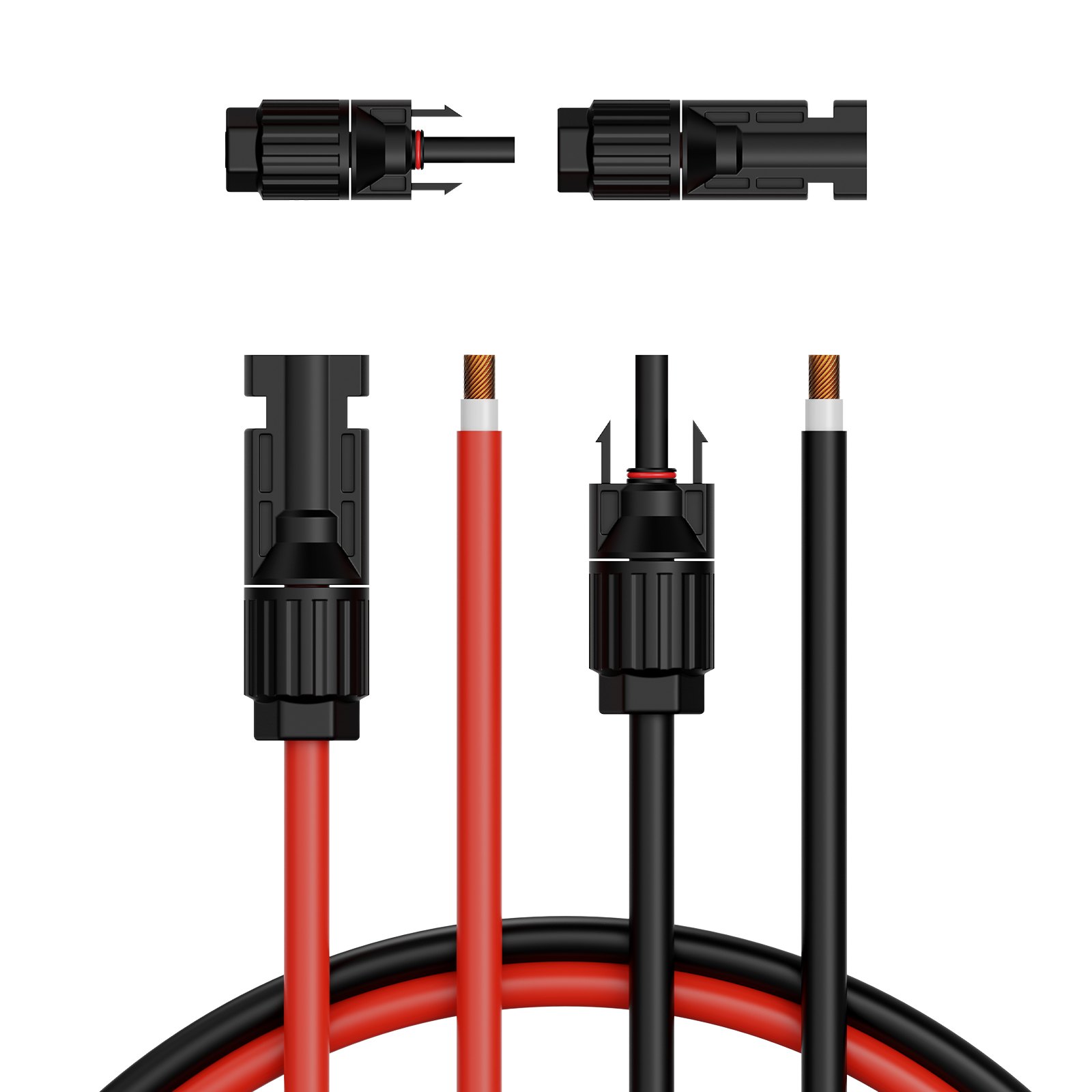 Fil rallonge panneau solaire 20pi 10AWG connecteurs M/F