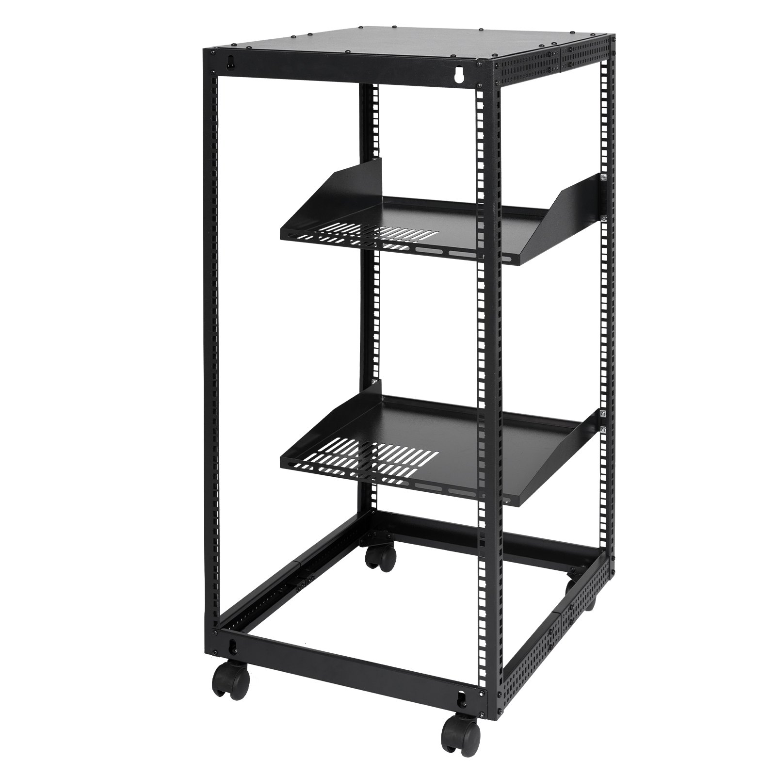 Bâti serveur 20U profilé 15-40 po ajustable 4 colonnes roulettes
