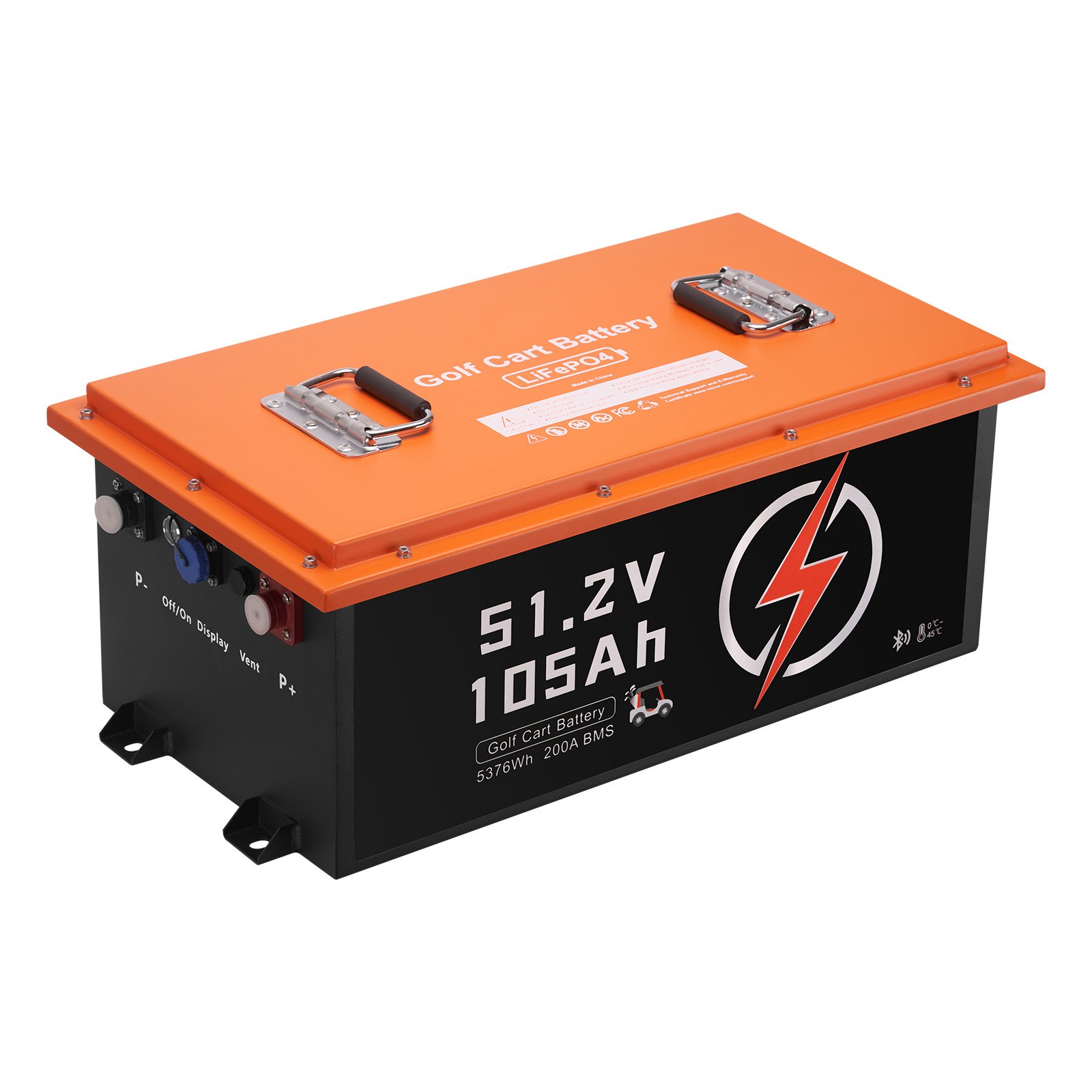 Batterie lithium chariot golf 48V 105Ah chargeur 20A