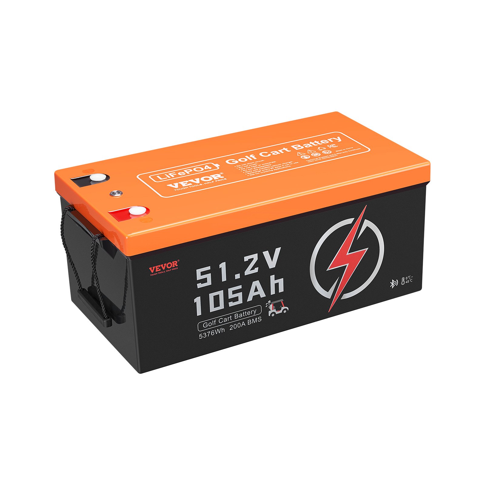 Batterie lithium chariot golf 48V 105Ah écran LCD
