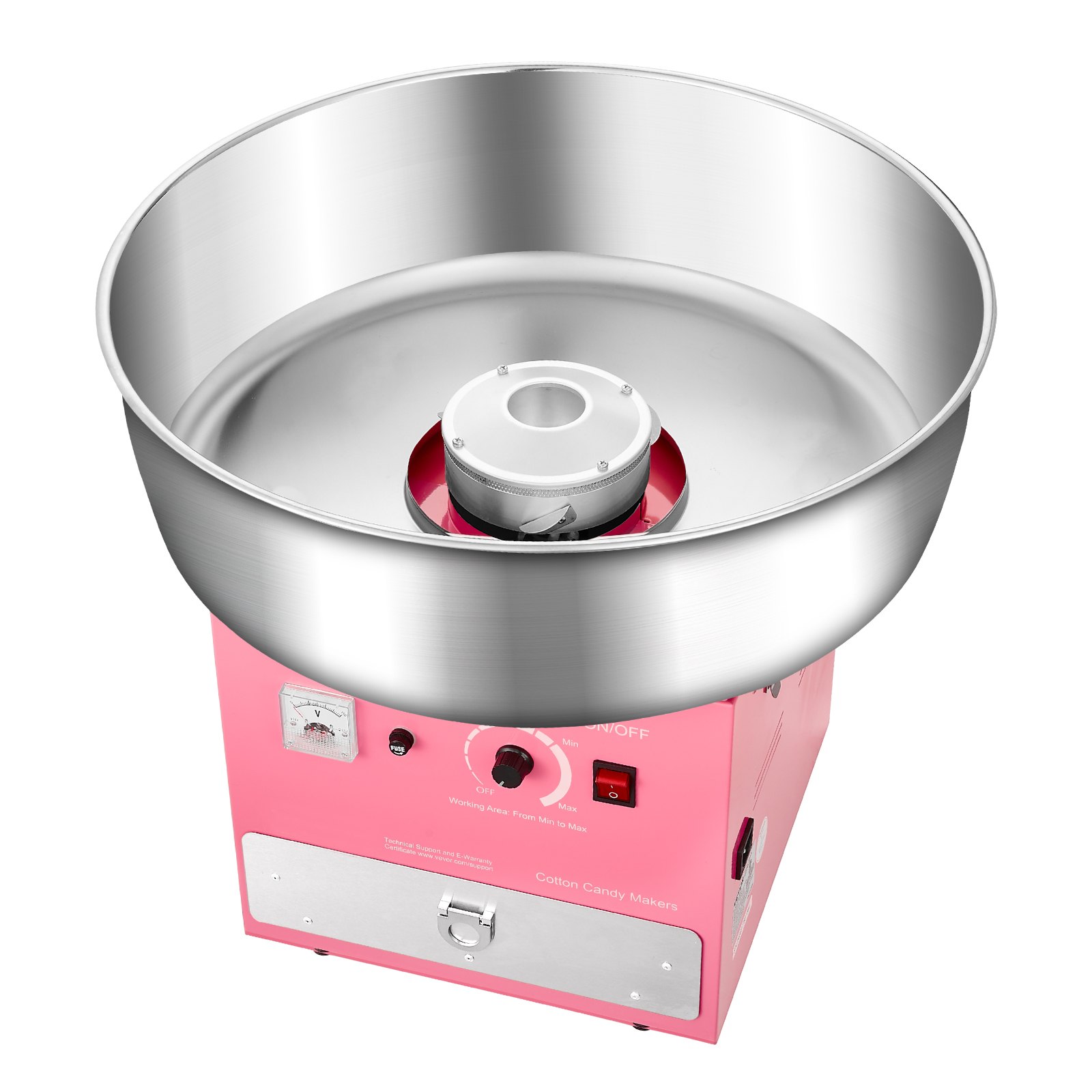 Machine à barbe à papa coton commerciale 1000W rose
