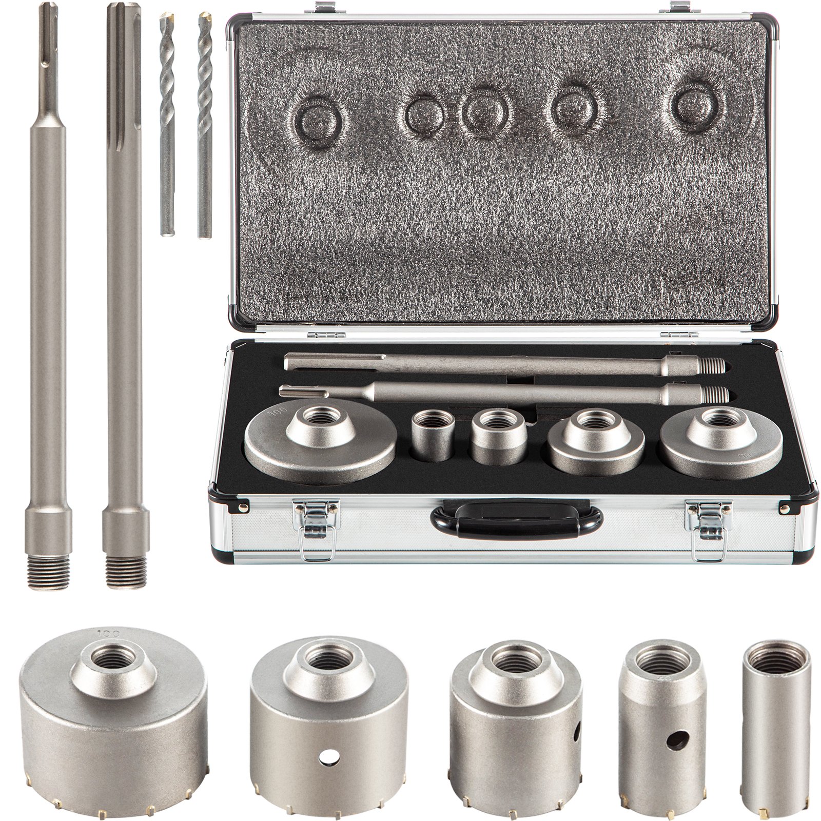 Trousse scie cloche béton 1-2/11 à 3-15/16 SDS+ MAX tige