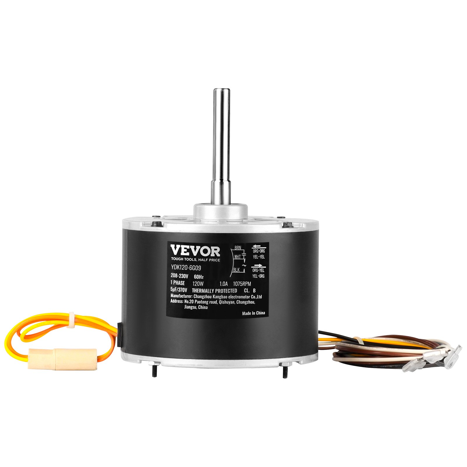 Moteur ventilateur OGD1016 1/6 HP 1075RPM
