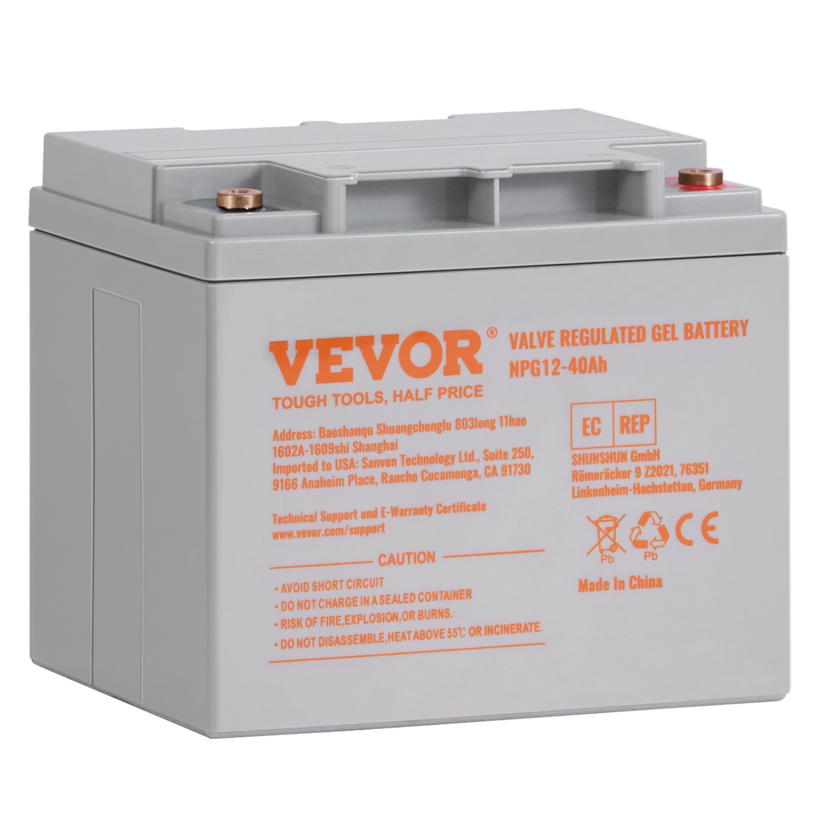Batterie 12V 40AH AGM 400A trottinette scooter