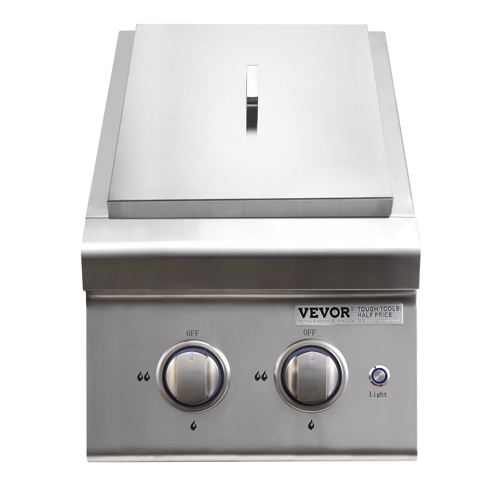 Brûleurs latéraux double cuisson extérieur 2x17000BTU propane/gaz naturel
