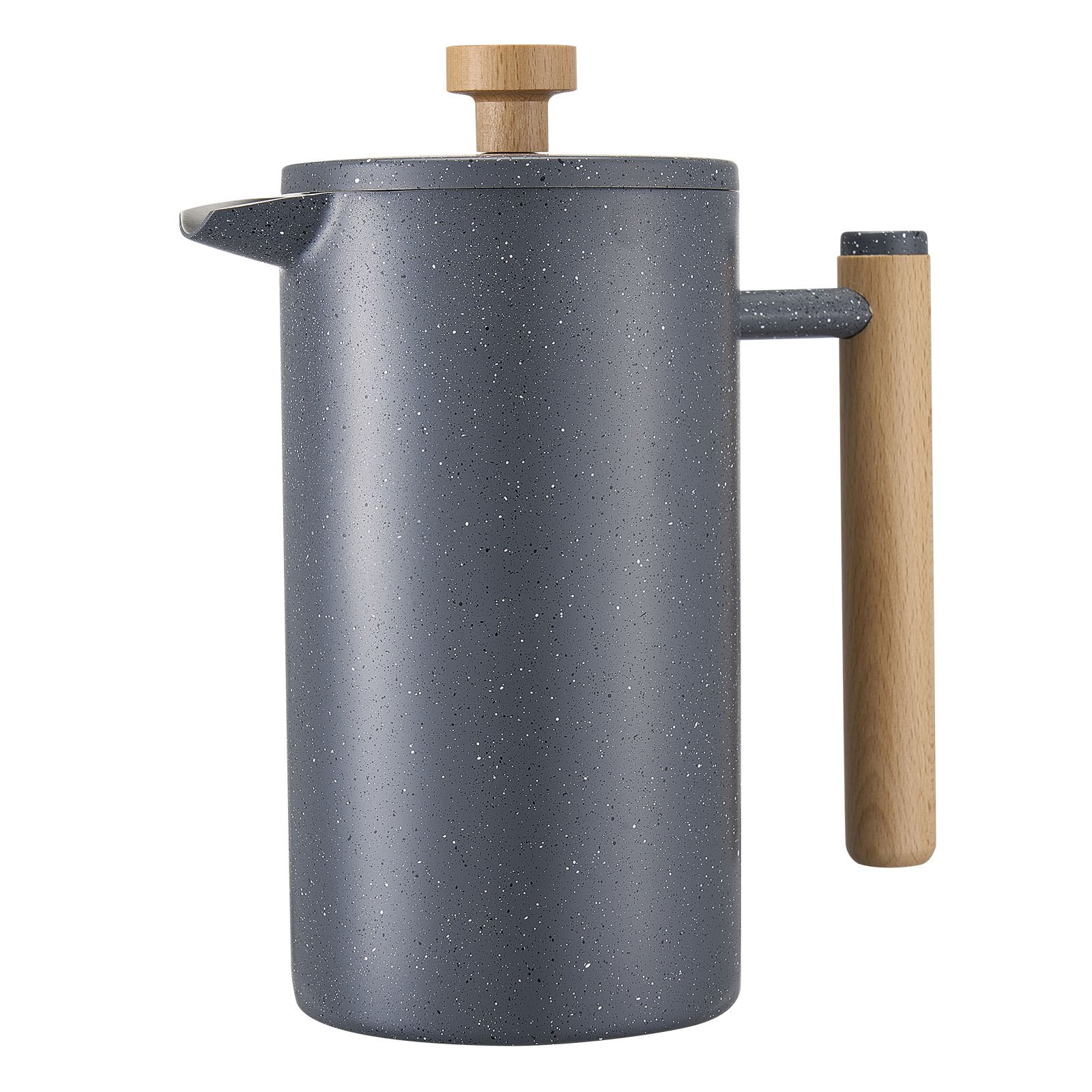Cafetière française 34oz acier inox noir