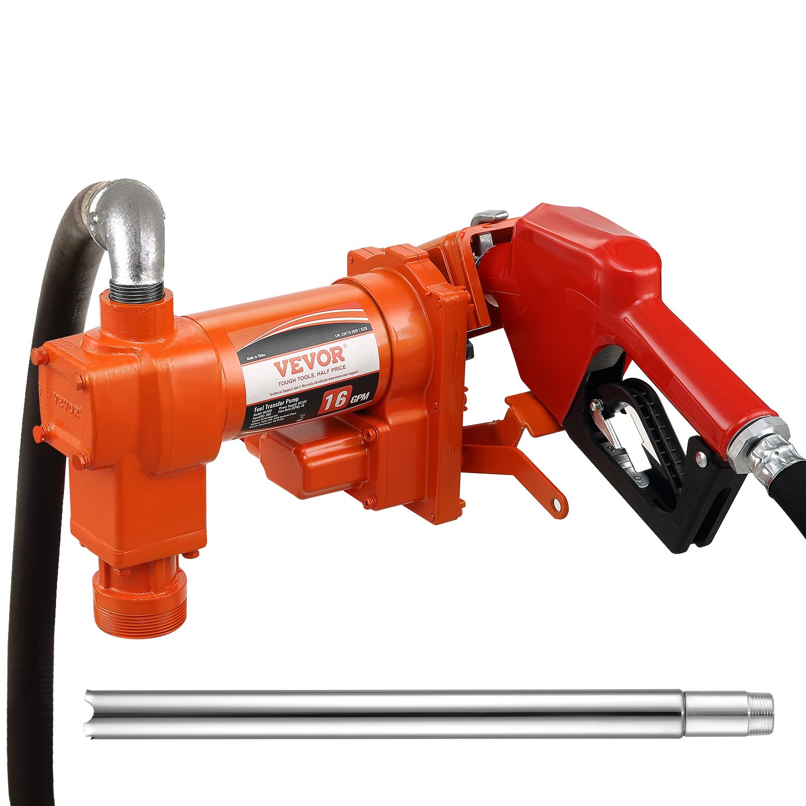 Pompe transfert carburant 12V 16 GPM automatique