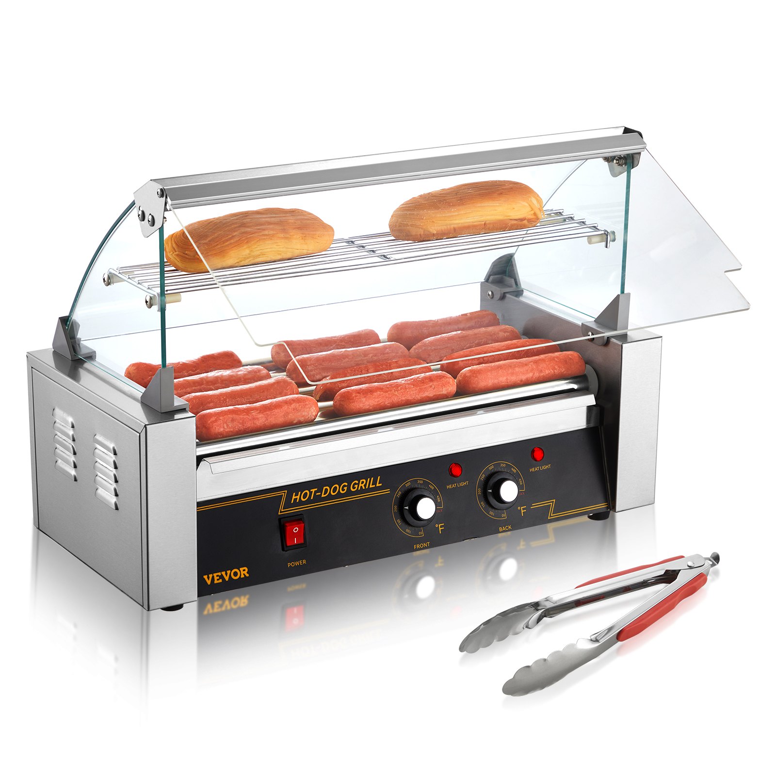 Rôtissoire hot-dog 12 capacité 750W acier