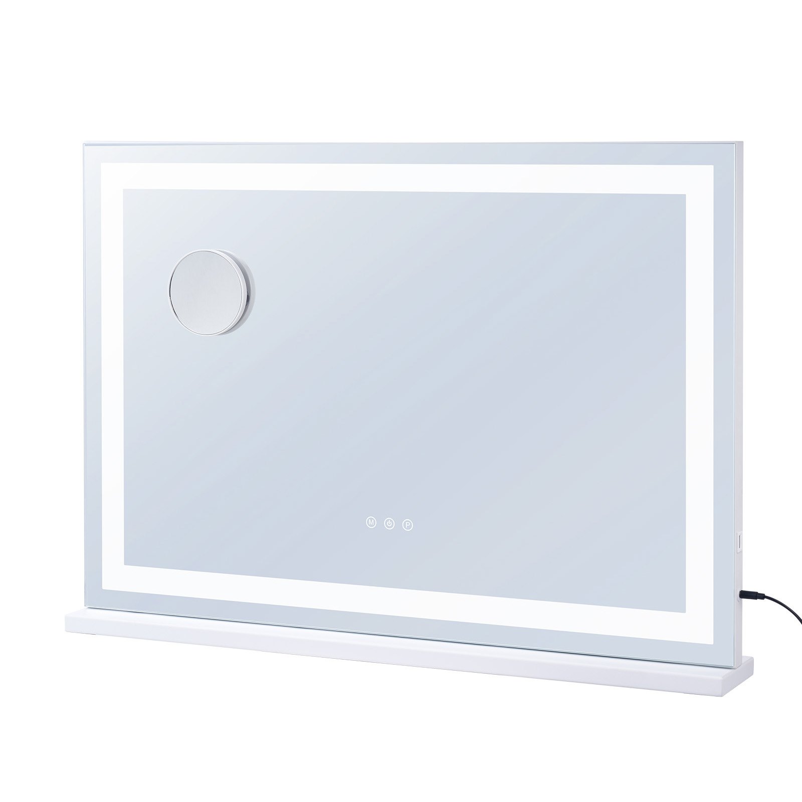 Miroir maquillage 3 couleurs 31,5x21,7po USB