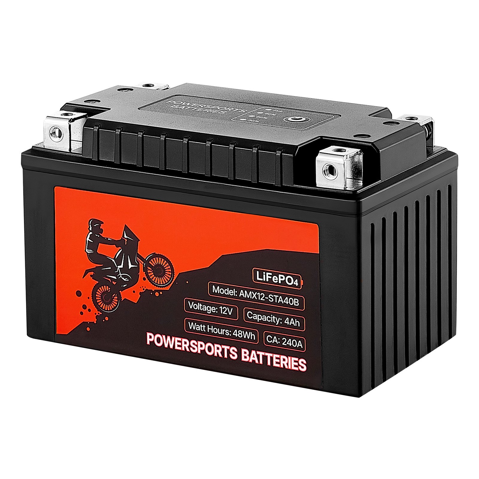 Batterie moto 12V 4Ah YTX12-BS haute performance