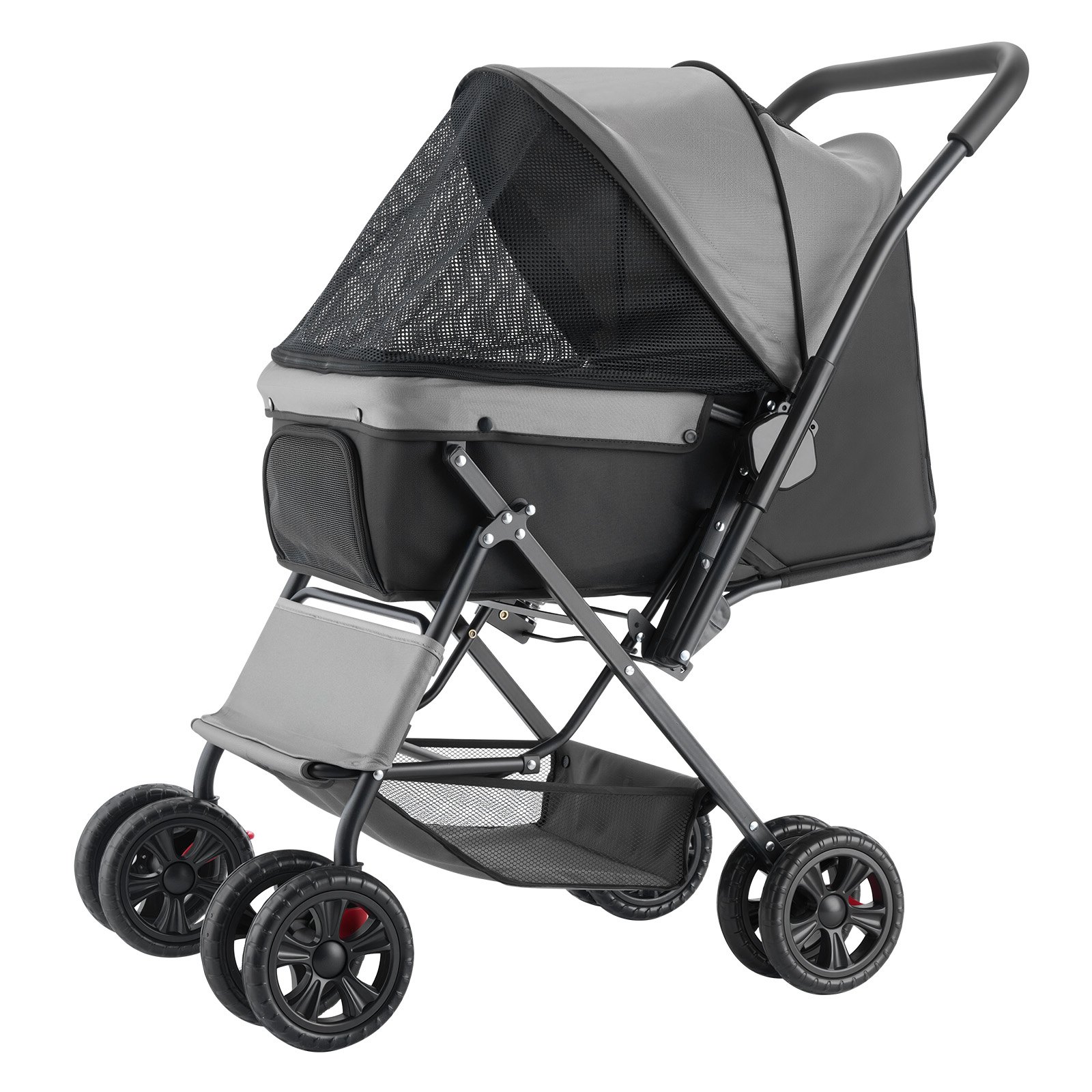 Poussette animal 4 roues Pliable Chien jusqu'à 44lbs