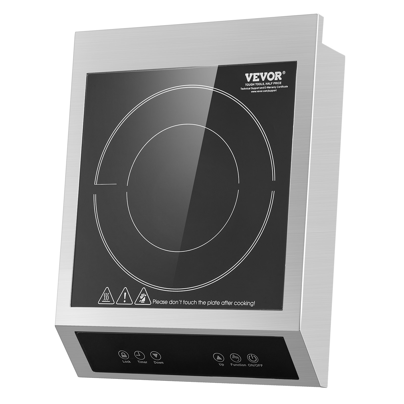 Plaque chauffante induction commerciale portable 3500W 11 niveaux température