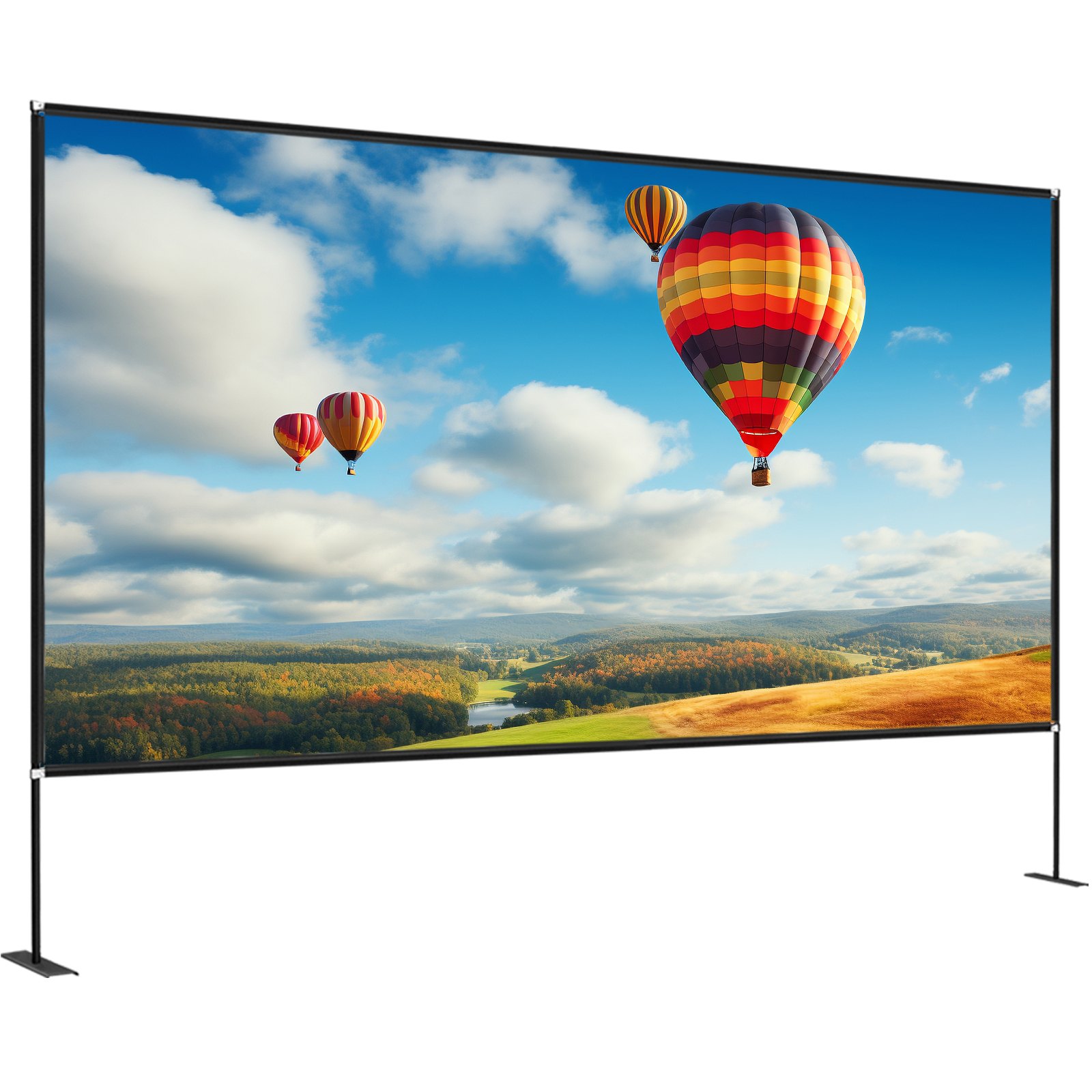Écran projection trépied 150 po portable 16:9 4K extérieur théâtre