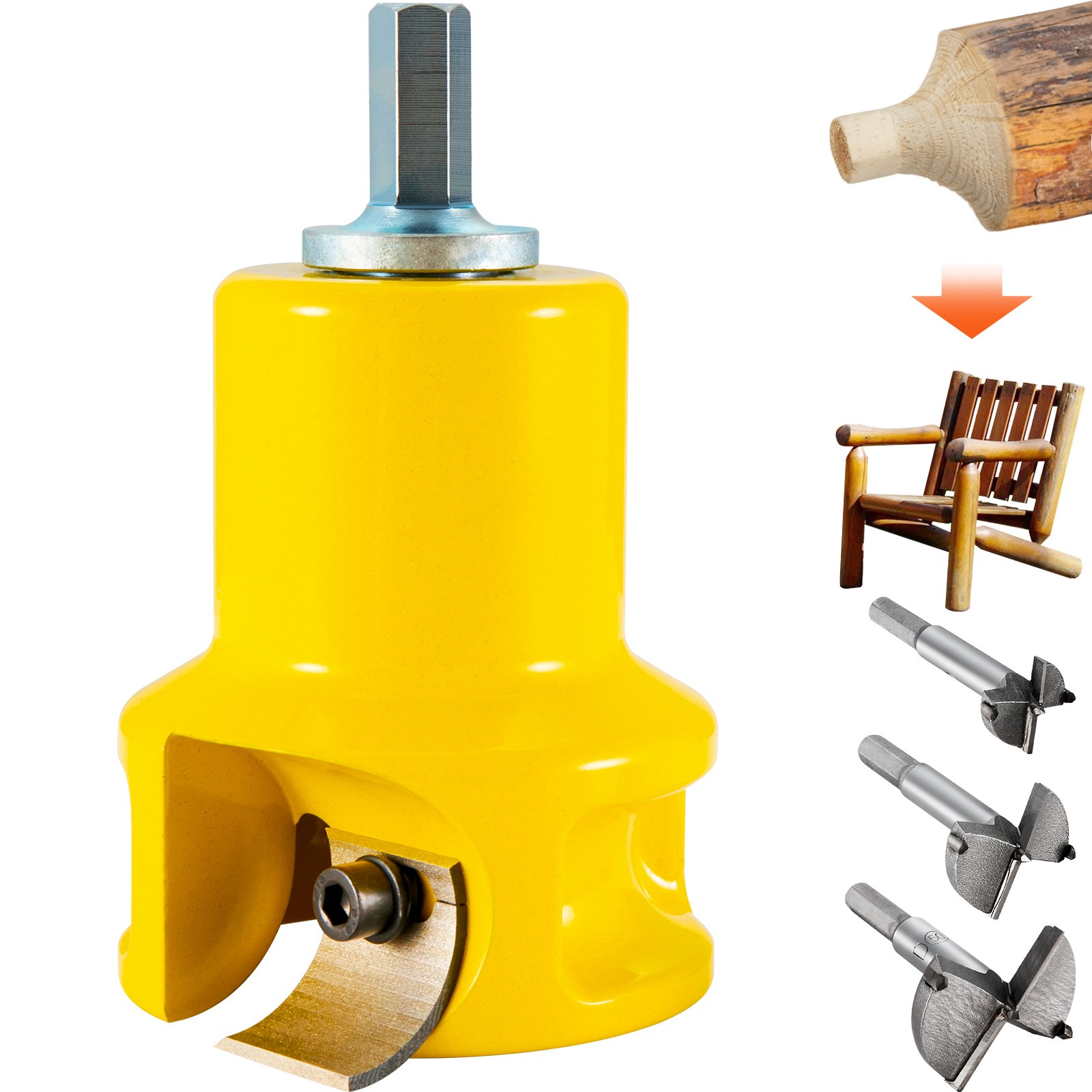 Coupe-tenon 1,5po 38mm, lames courbes doubles outil menuiserie