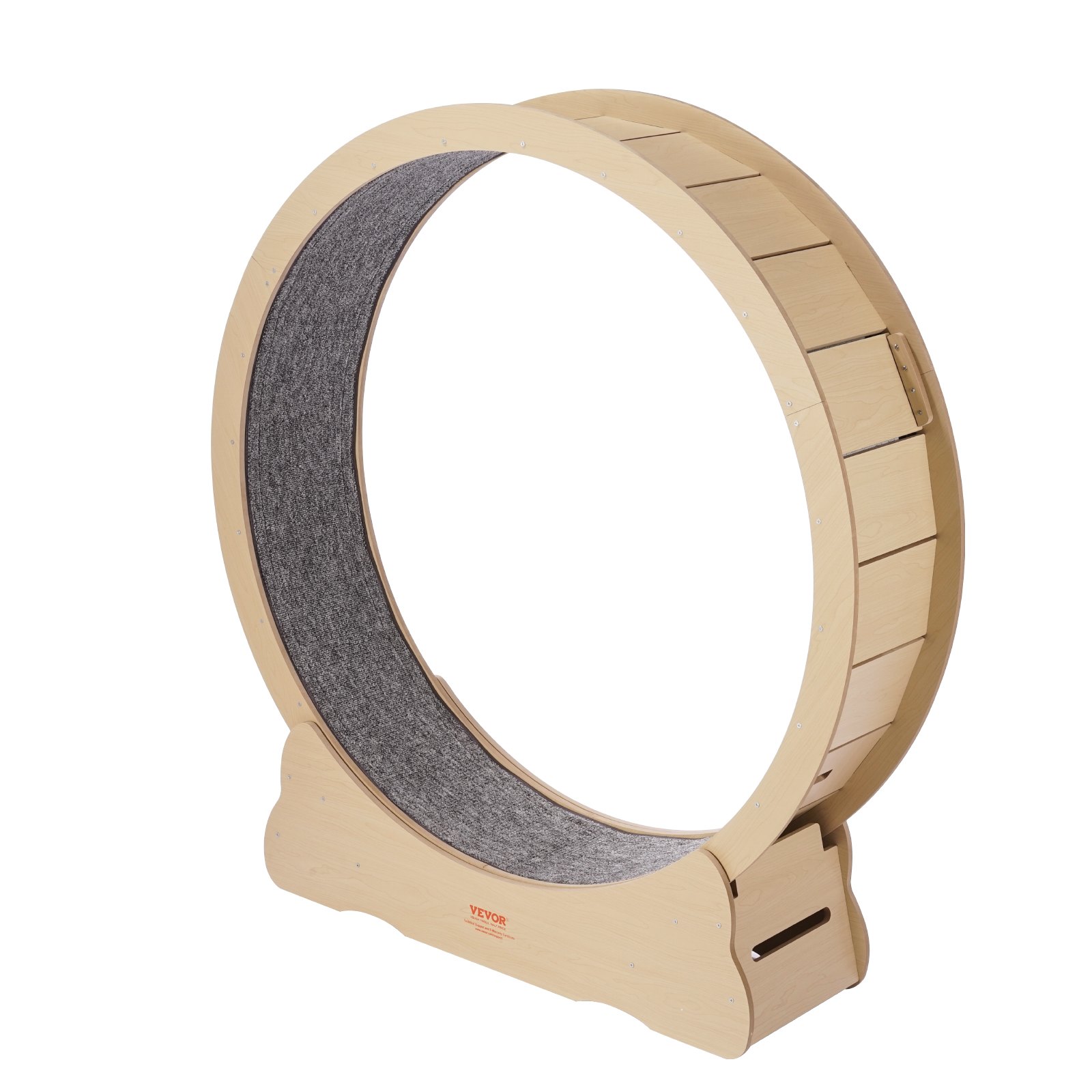 Roue d'exercice chat bois 52", grand format