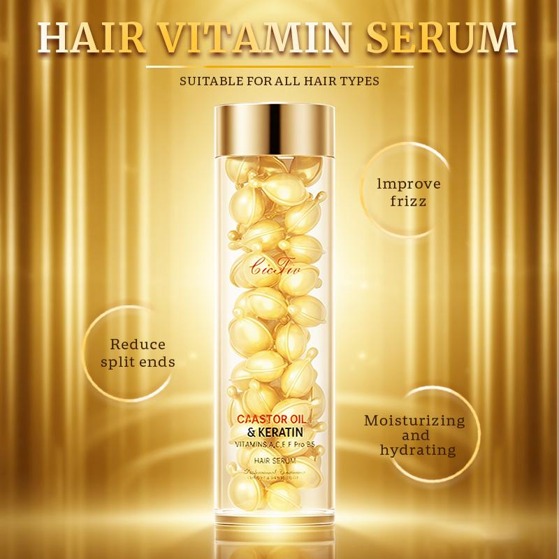 Capsules huile cheveux emballage individuel voyage