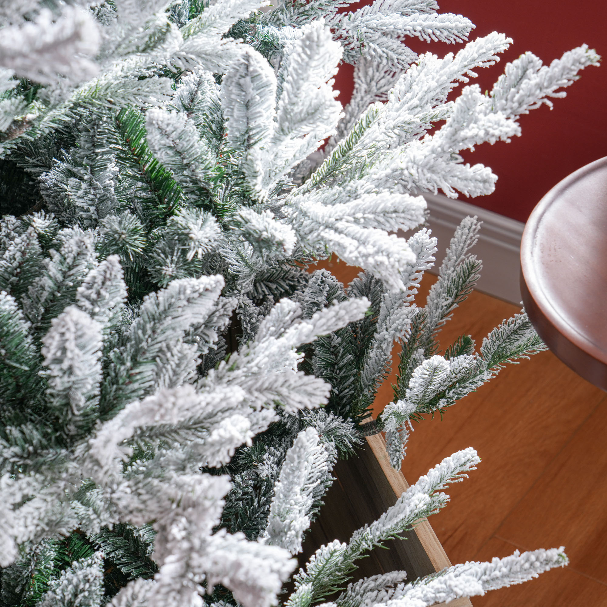 HOMCOM Sapin Noël artificiel 6pi 795 branches, base acier