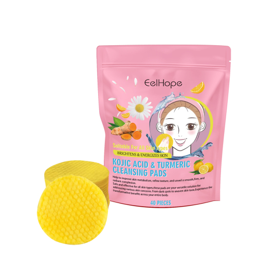 Eelhope Disque nettoyant curcuma - Hydrate et nettoie