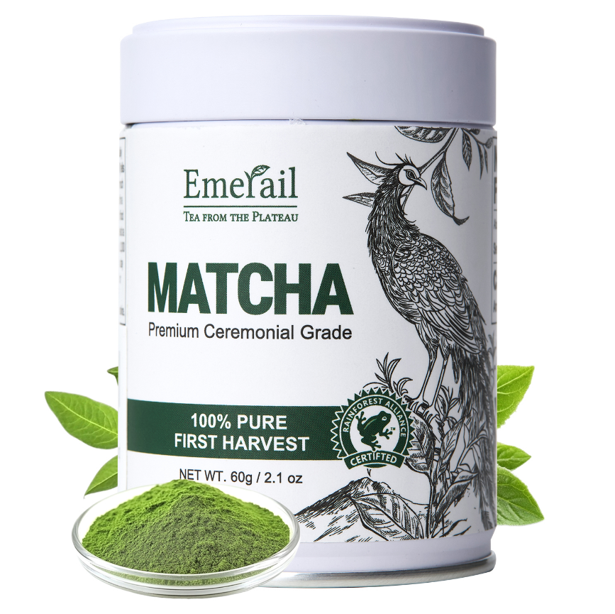 Matcha cérémoniel bio 60g, latté et smoothie