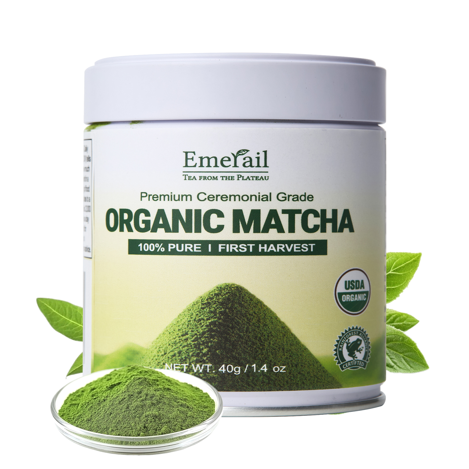 Matcha biologique cérémonie 40g pur premium