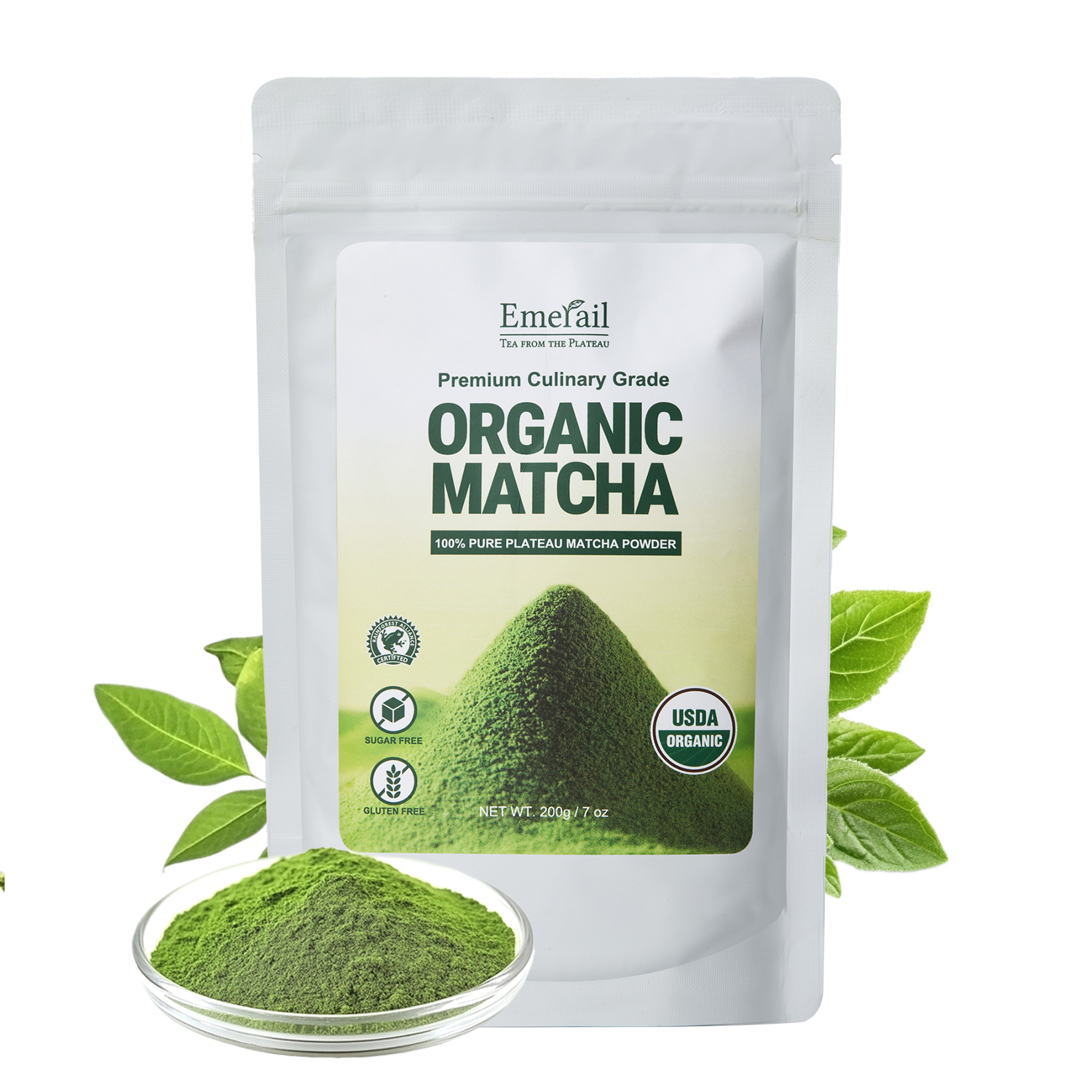 Matcha premium culinaire bio 200g, poudre pure