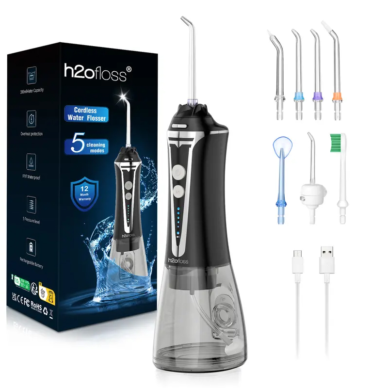Jet Dentaire Portable, Irrigateur Oral 5 Modes, IPX7