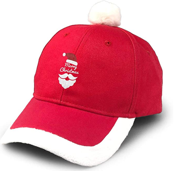 Casquette Santa Noël unisexe vintage ajustable