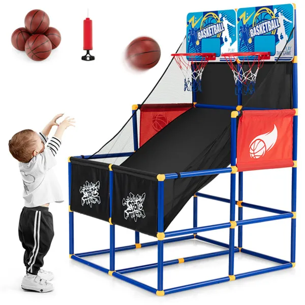 Jeu arcade basketball 2 paniers enfants