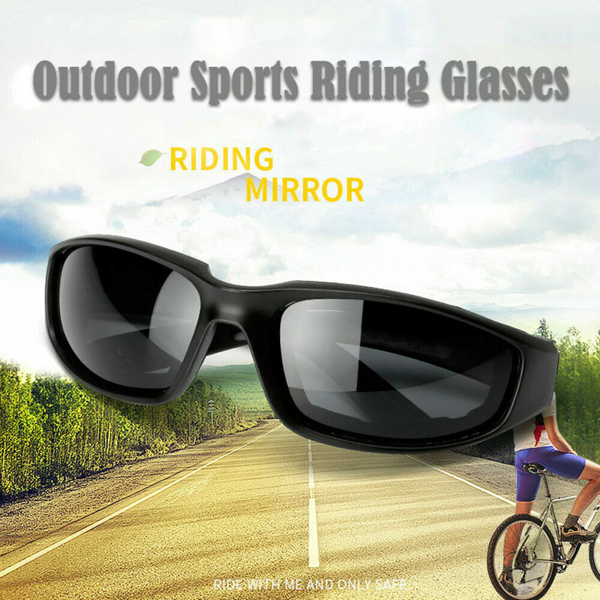Lunettes de motocyclisme anti-vent gris, protection