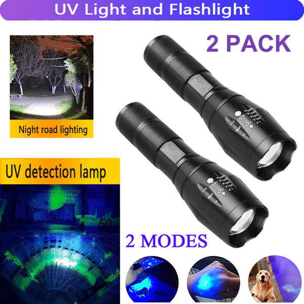 (2) Lampe DEL UV+blanc zoom détection TK/TMEU