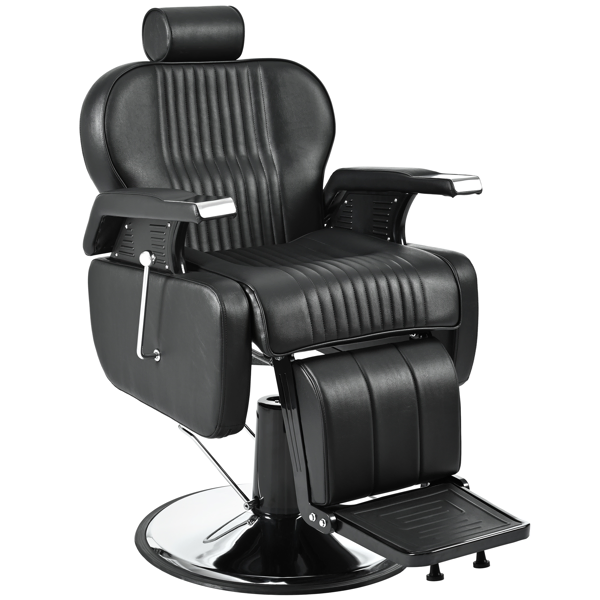 Chaise barbier hydraulique multiusage inclinable 360° réglable
