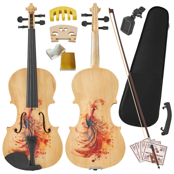 Violon complet 4/4, son premium, léger, accessoires inclus