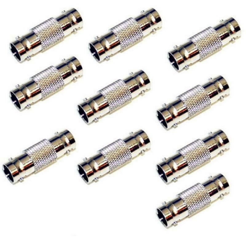 Adaptateur coaxial BNC femelle RG59 RG60 CCTV (10 pcs)
