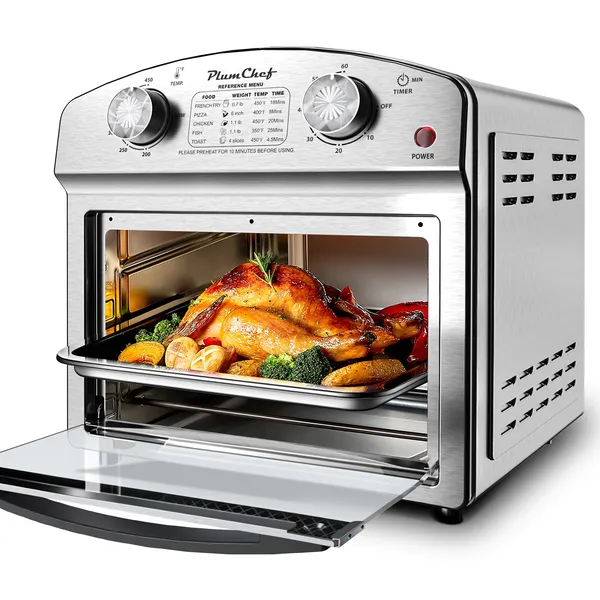 Friteuse air 12L acier inoxydable 450°F familliale