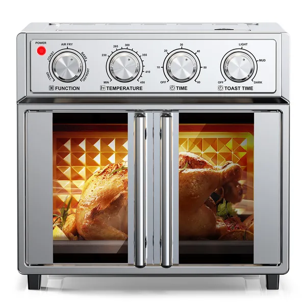 PlumChef Friteuse air 29,5QT porte française 6 tranches 1700W