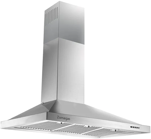 Hotte murale 36 po acier inox convertible 3 vitesses DEL