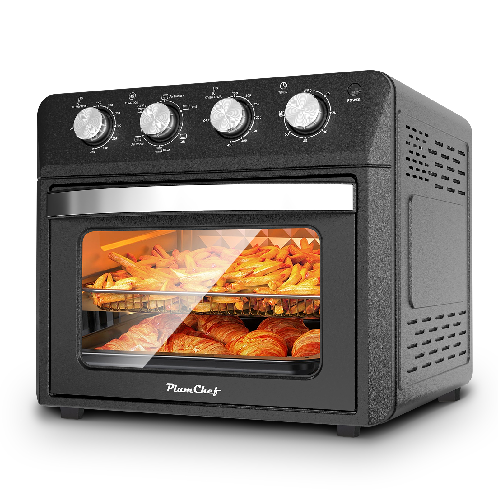 Friteuse 27,5 pte 6-en-1, noir, 1600W