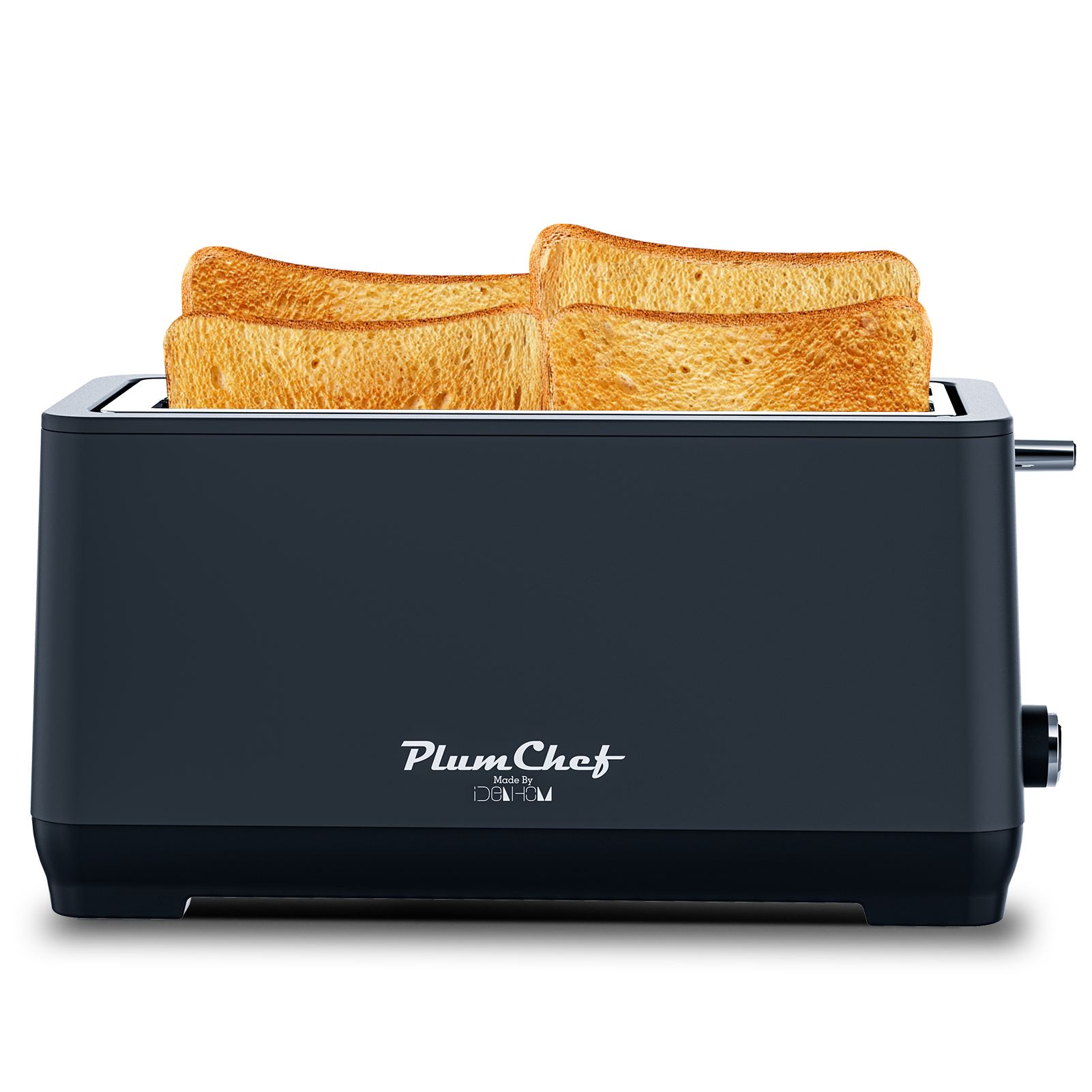 Grille-pain 4 tranches fentes larges 6 niveaux noir