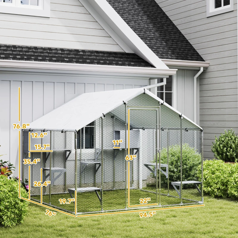 Enclos chat extérieur Catio couverture imperméable
