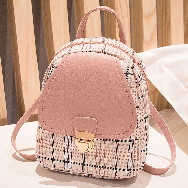 Sac à dos petit verrou carreau bandoulière pochette monnaie