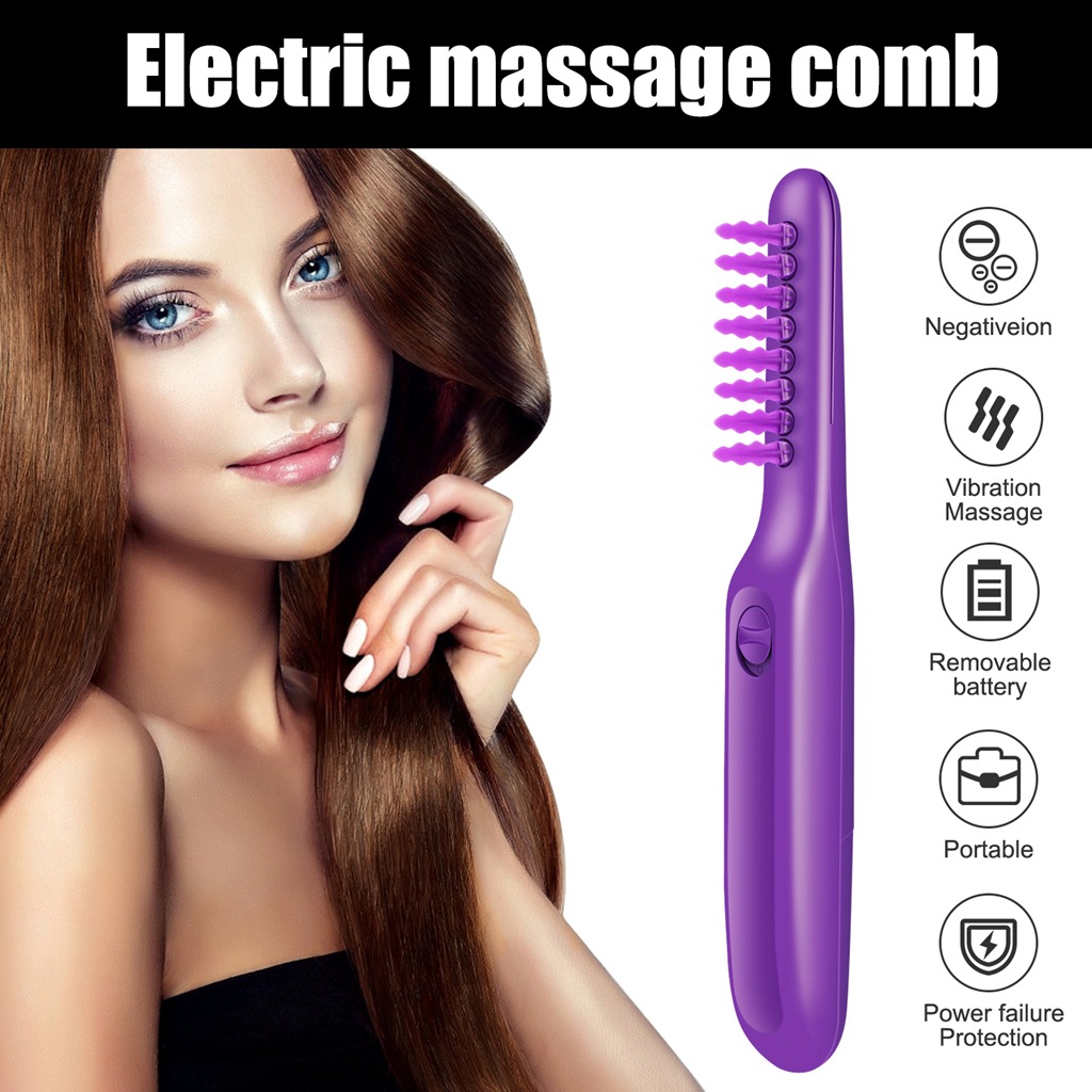Brosse électrique démêlante massage cuir chevelu