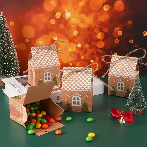 36 boîtes cadeaux Noël mini, faveurs à remplir
