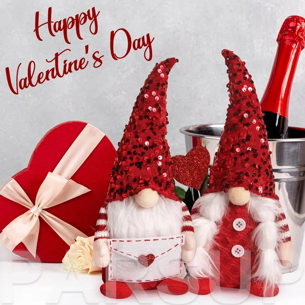 Gnomes Saint-Valentin 2 pcs peluche suédoise décoration