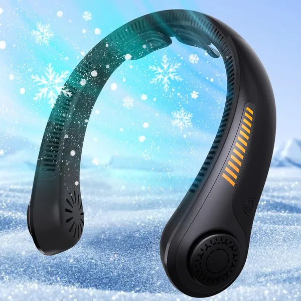 Ventilateur cou portable rechargeable 5 vitesses support cou cadeau