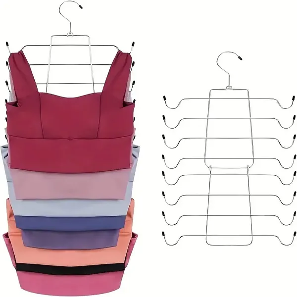 Cintre rangement sous-vêtements 8 étages acier inox - Antidérapant
