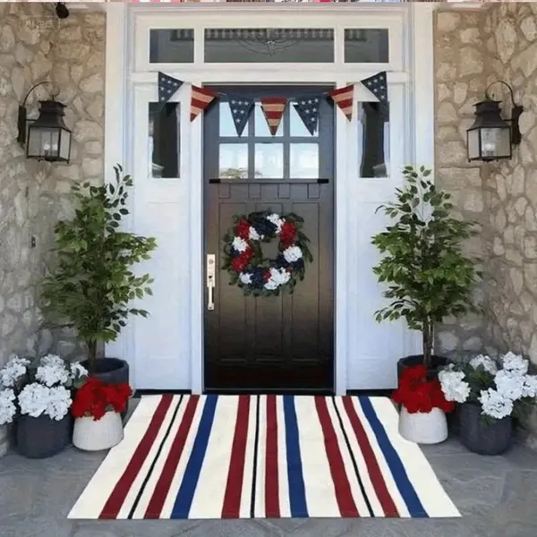 Tapis extérieur patriote américain 31x20po non-antidérapant