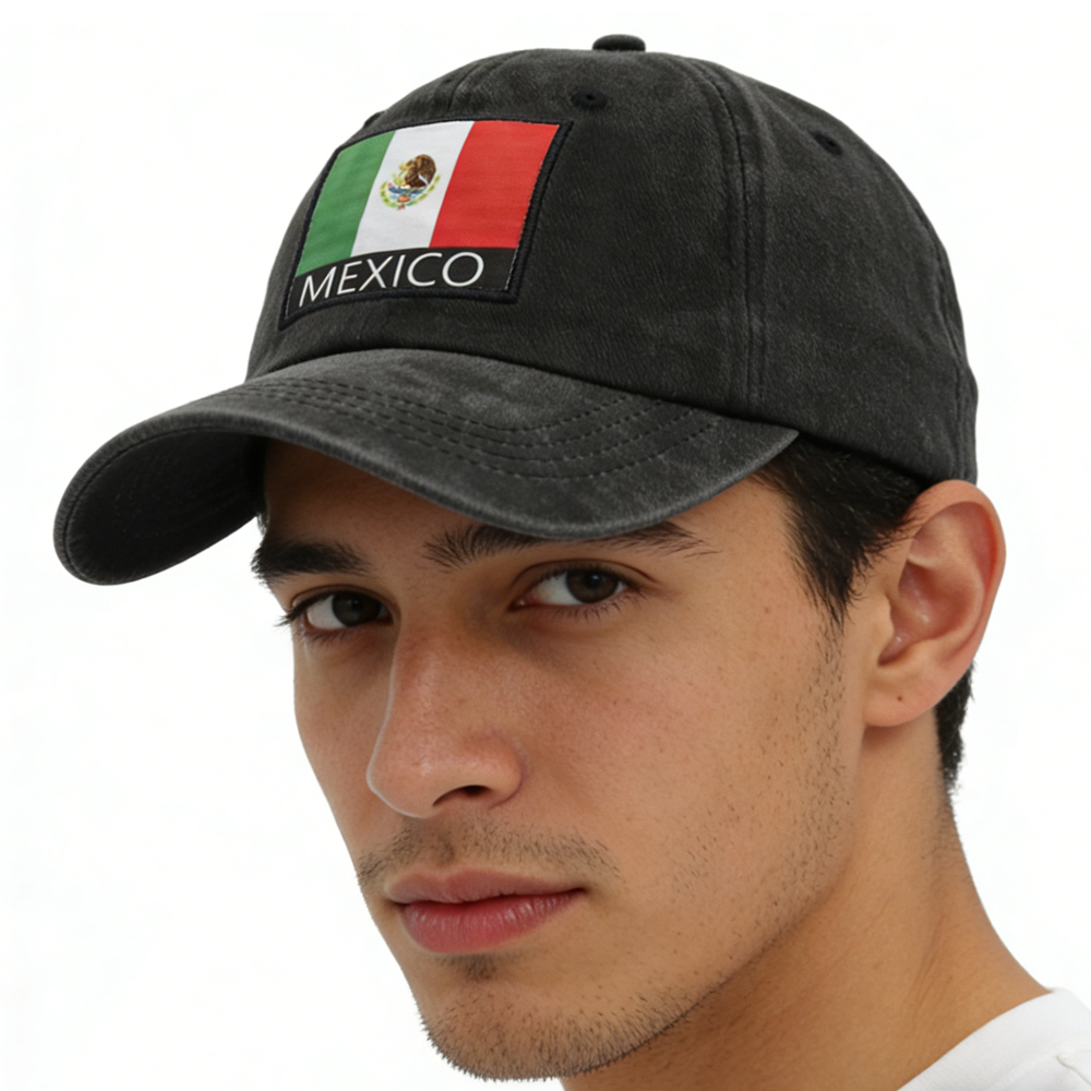 Casquette baseball drapeau mexicain père famille