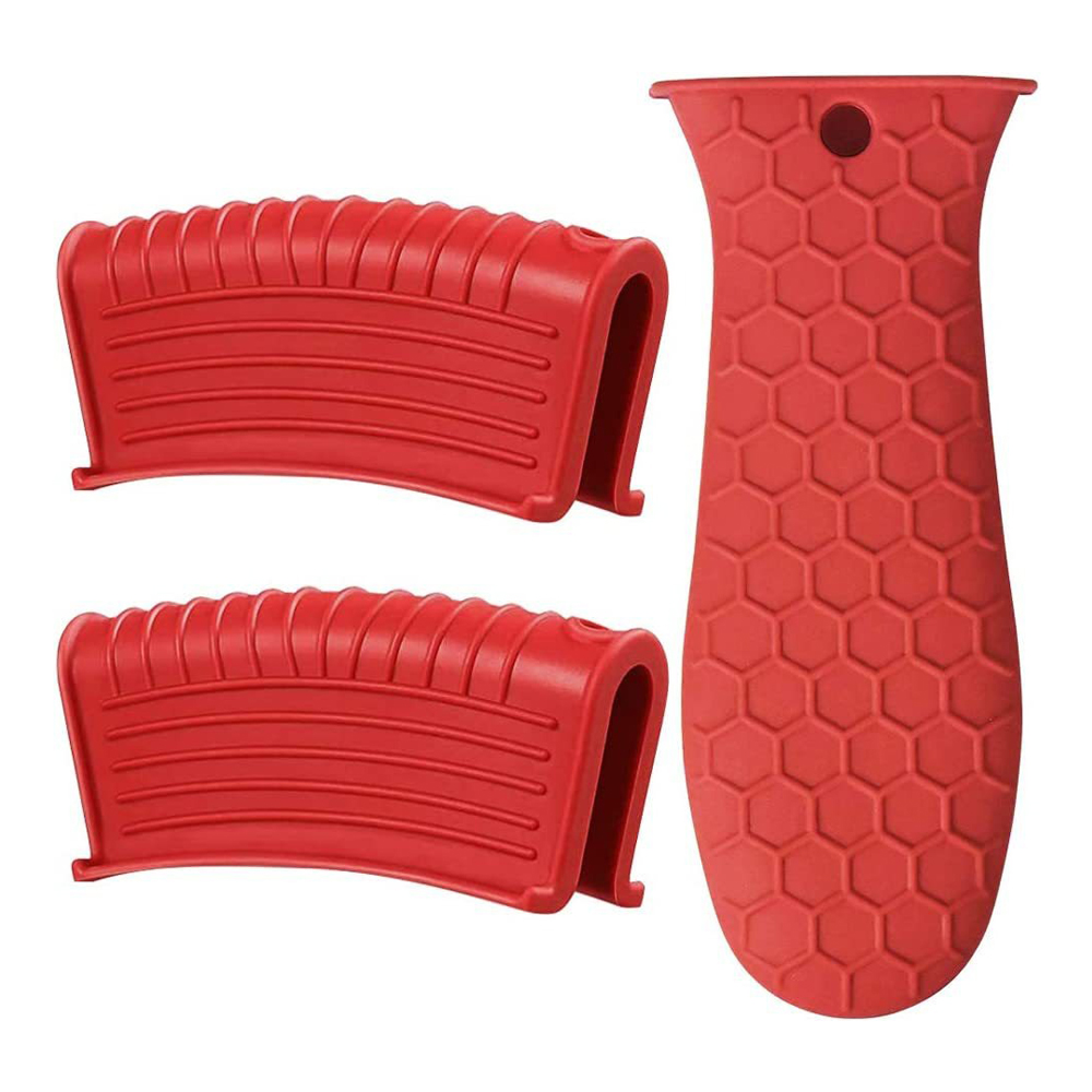 Mitaines silicone ignifuges poignées 3Pcs